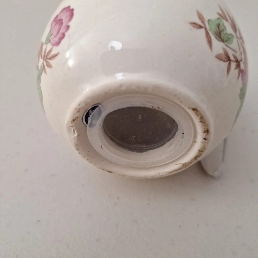 Vtg Japan Pomanders Butterfly Flower Sachet Potpourri Holder Ornament Ceramic